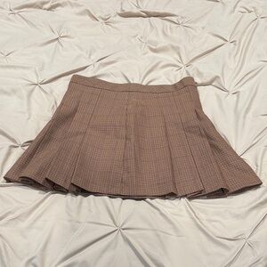 Women’s Brown Pleated Skirt
